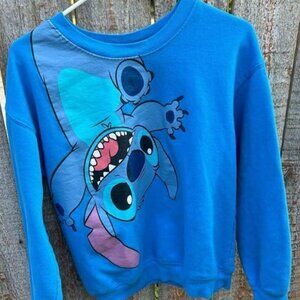 Disney crew neck pullover sweatshirt size medium Stitch